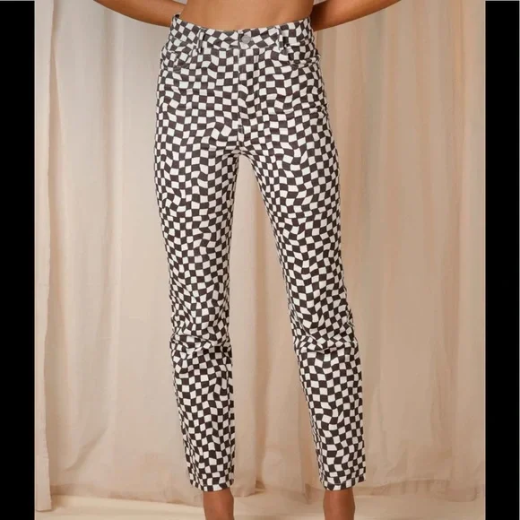 NEW Peppermayo Exclusive - Electric Avenue Pants - Warped Checkered pants - Picture 3 of 8